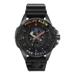 Philipp Plein The $kull Silicone Watch Black Mens
